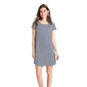 Vineyard vines navy striped dress